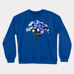 Small Blue Hydrangea Crewneck Sweatshirt